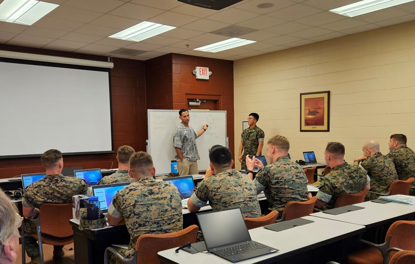 pilot launch of our FutureView Humanitarian Aid Mission at the Marine Basic School